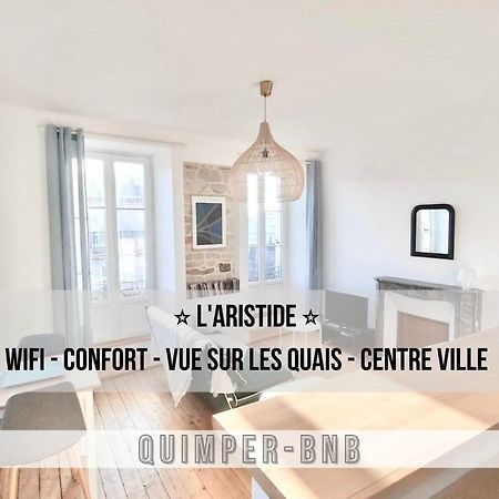 L'Aristide - Entre Gare Et Centre Ville - Vue Sur Les Quais Quimper Exterior foto